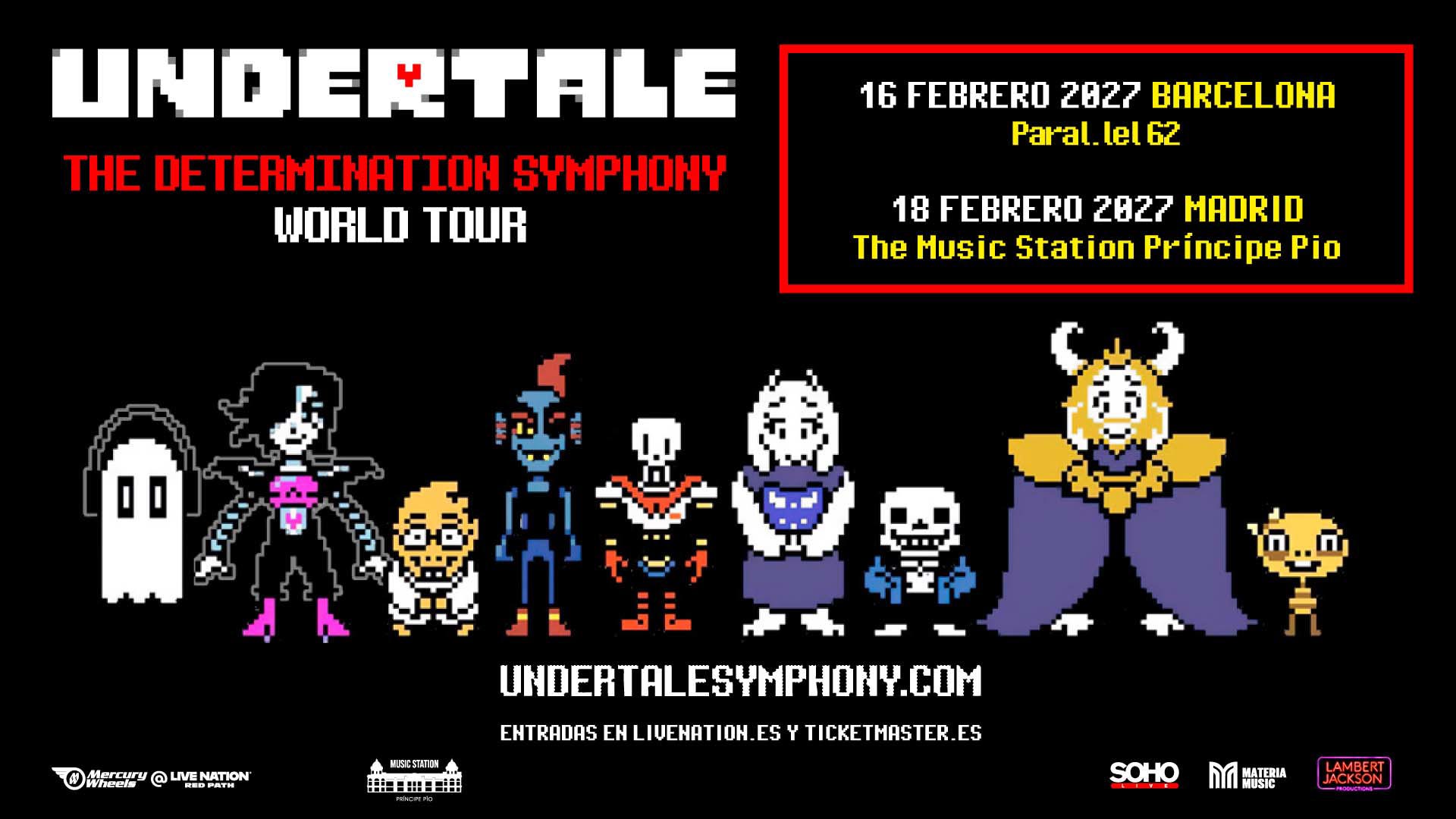 Undertale en Madrid y Barcelona en 2027 comprar entradas